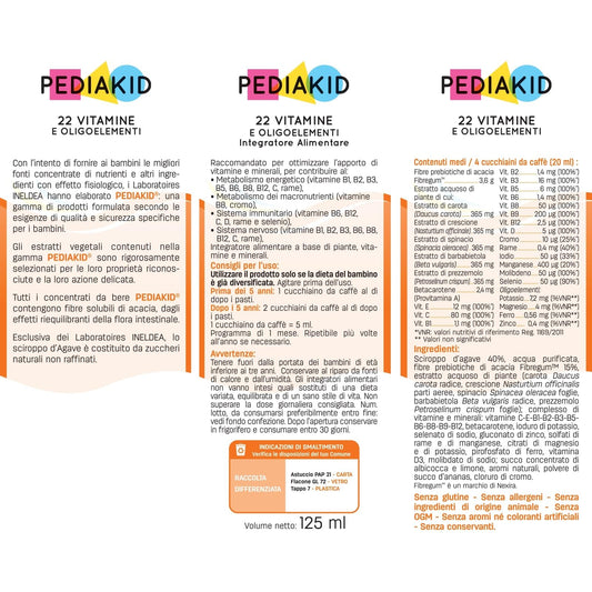 PEDIAKID - 22 Vitamine e Oligoelementi