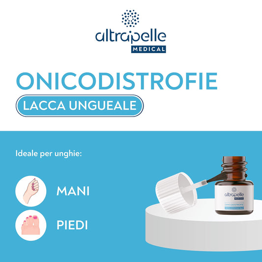 Altrapelle - Onicodistrofie Lacca Ungueale 4 in 1-7 ml - protegge - nutre idrata e rinforza le unghie con Acido Ialuronico - Made in Italy